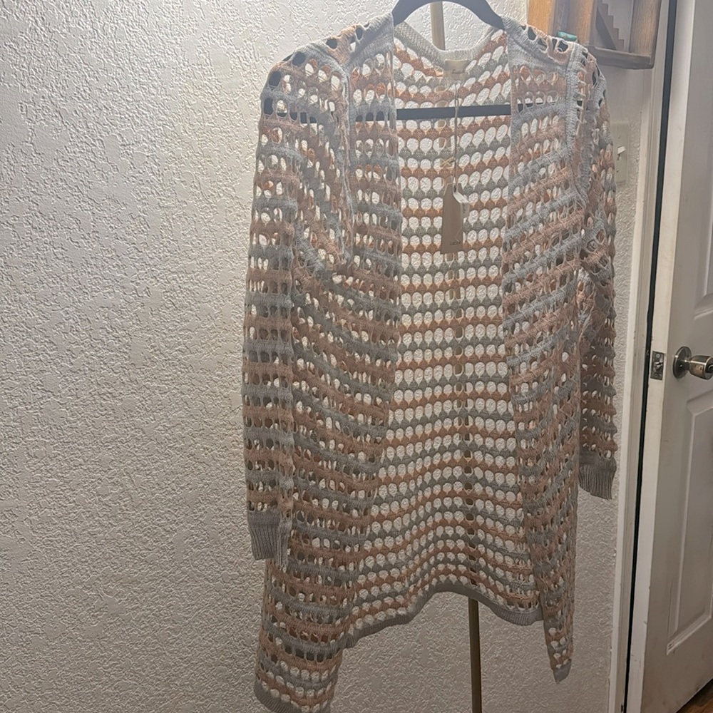 NWT Listicle crochet cardigan
